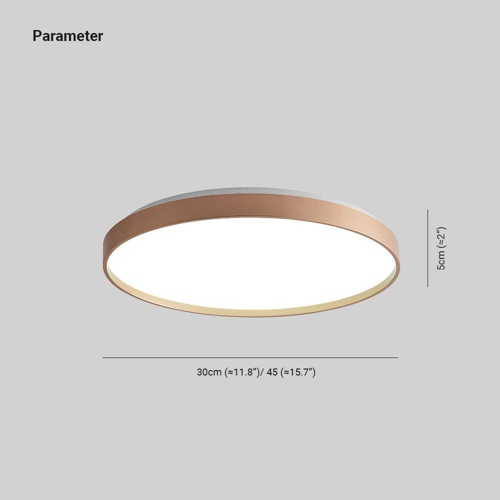 Arisha Minimalist Round Acrylic Flush Mount Ceiling Light
