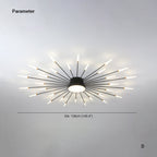 Arisha Modern Home Decoration Fireworks LED Ceiling Light - image 5