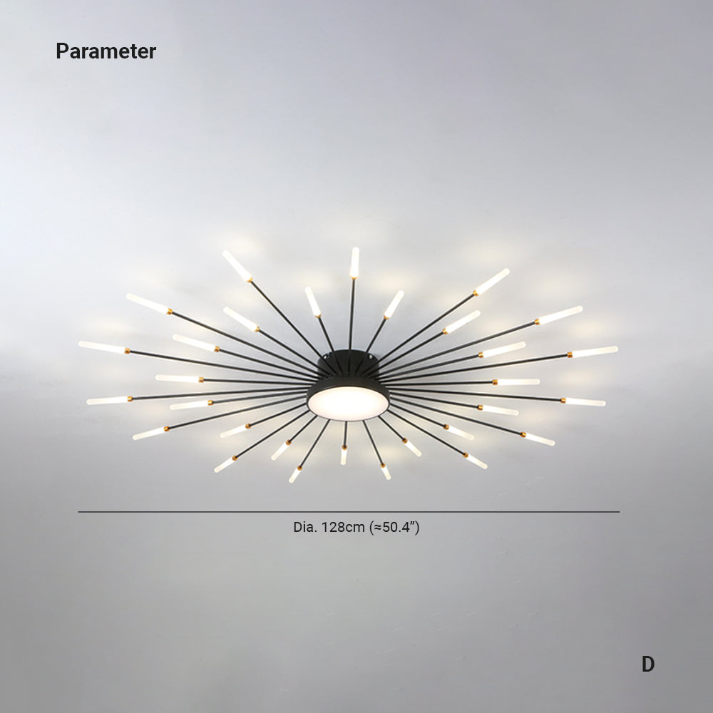 Arisha Modern Home Decoration Fireworks LED Ceiling Light - image 5