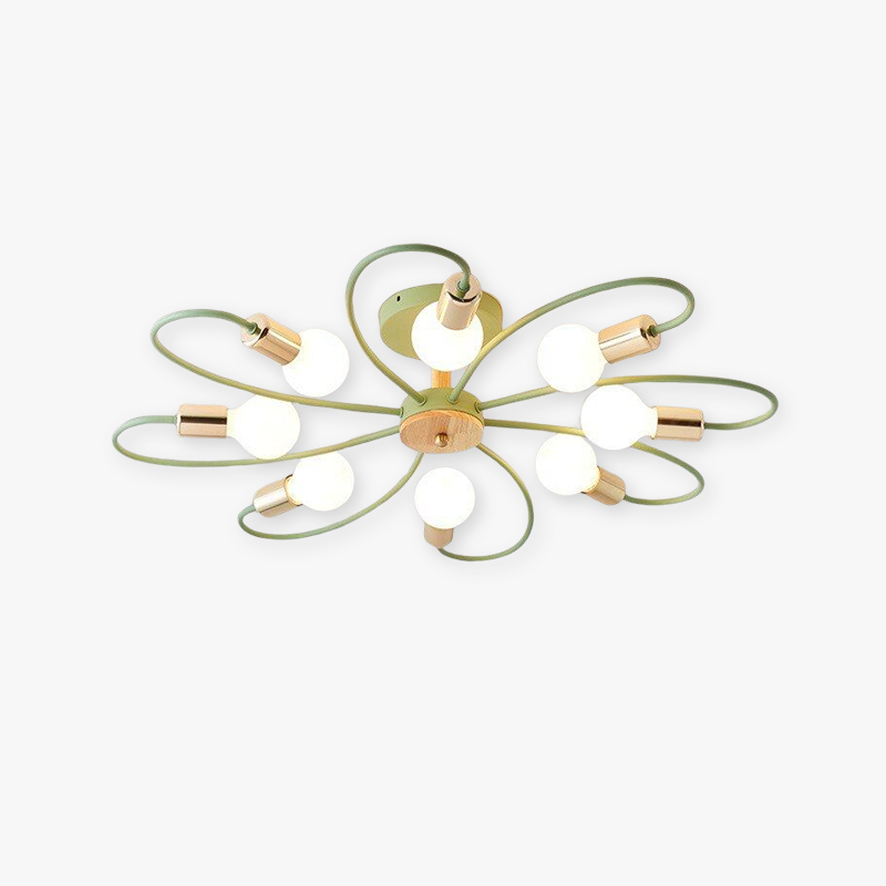Arisha Elegant Glass Flush Mount Ceiling Light