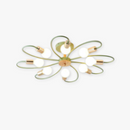 Arisha Elegant Glass Flush Mount Ceiling Light