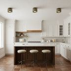 Kiln Porcelain Drum Ceiling Light