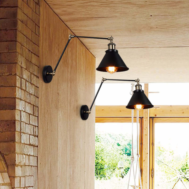 Epoch Retro Wall Lamp with Swing Arm