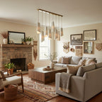 Slant Ceramic Multi-Light Pendant Light