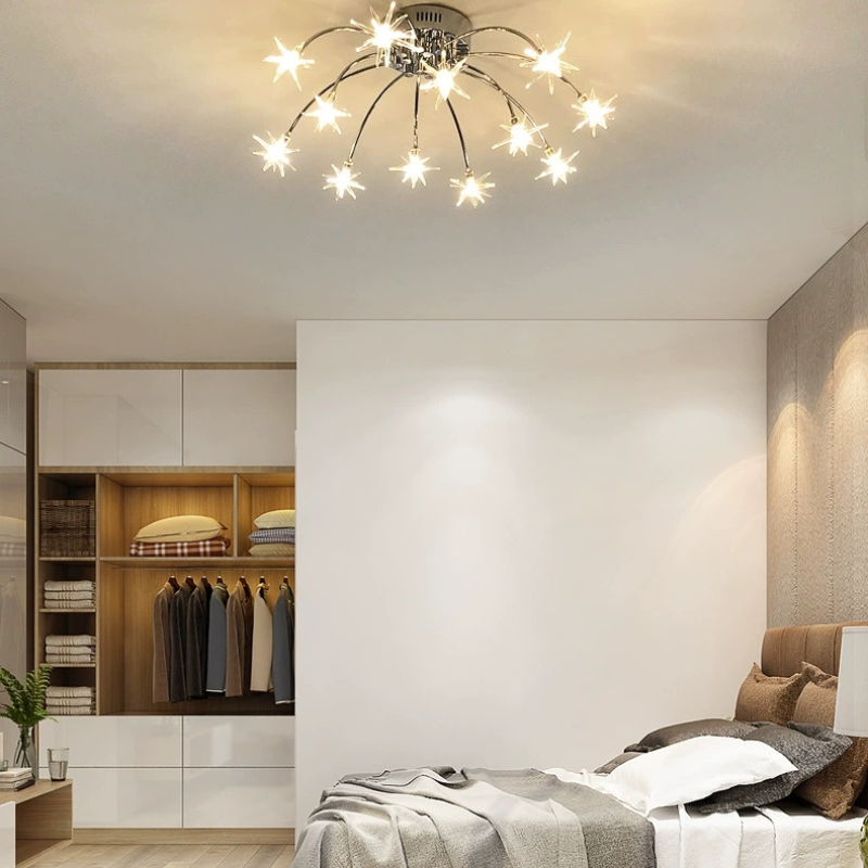 Arisha Art Deco Starry Glass Flush Mount Ceiling Light - image 54