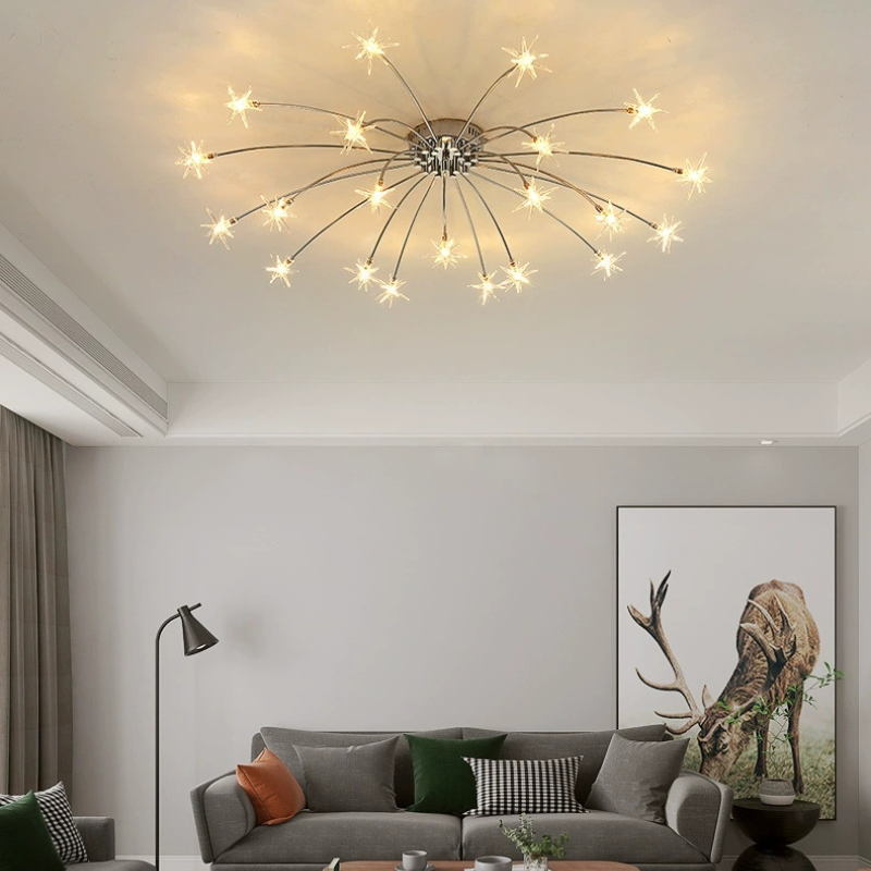 Arisha Art Deco Starry Glass Flush Mount Ceiling Light - image 55