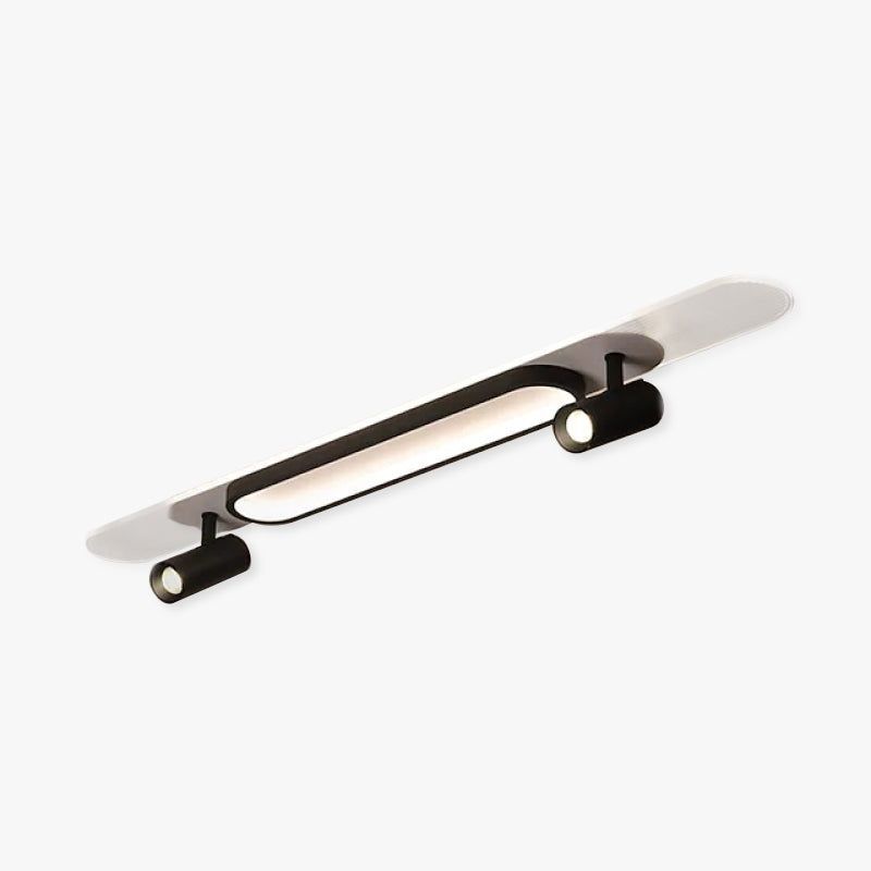 Aim Modern Rectangular LED Acrylic Ceiling Light