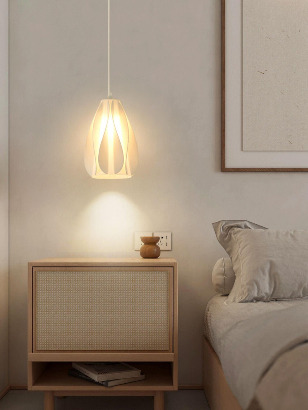 Twirl Printing Art Pendant Light