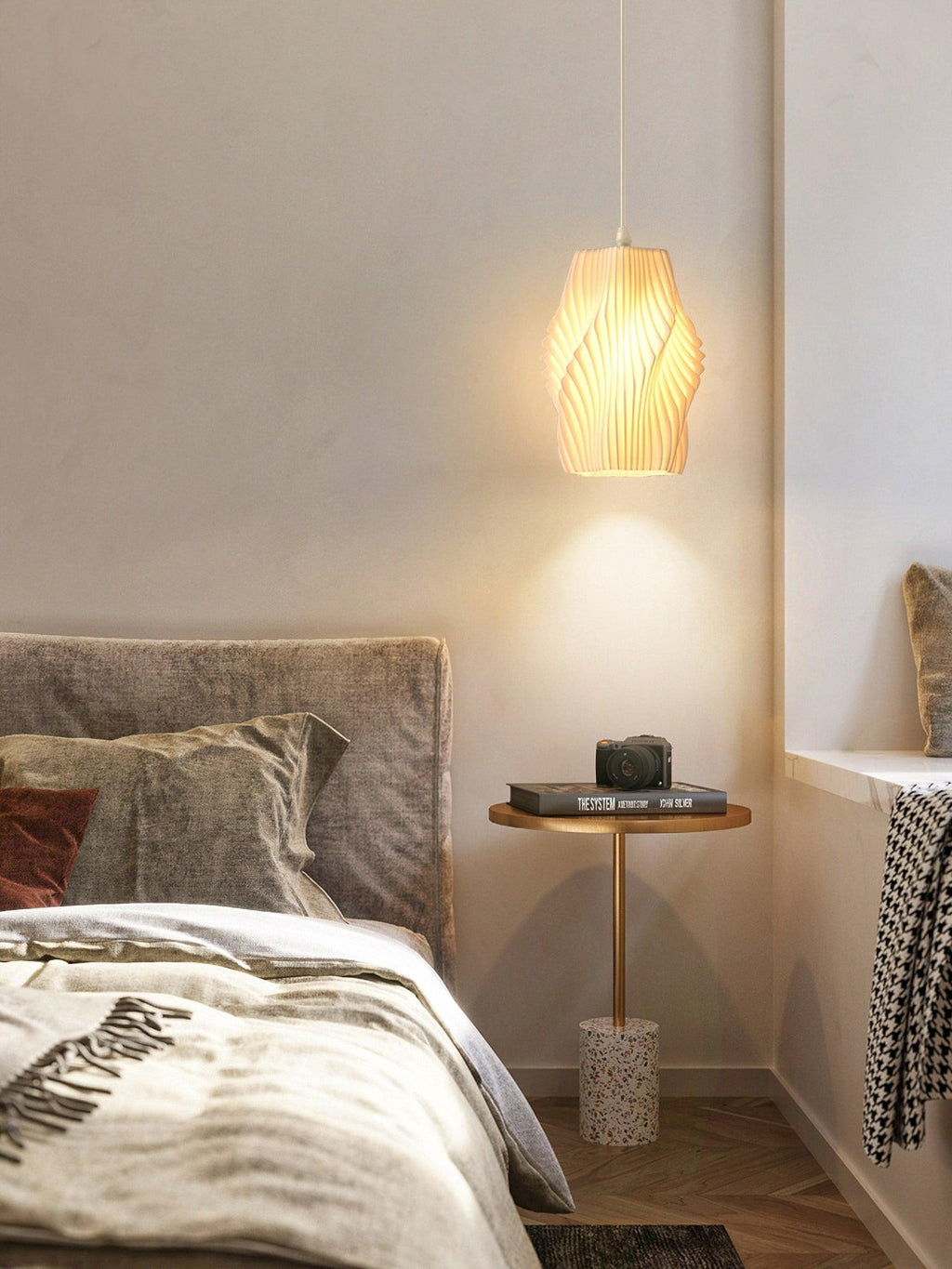 Twirl Printing Art Pendant Light