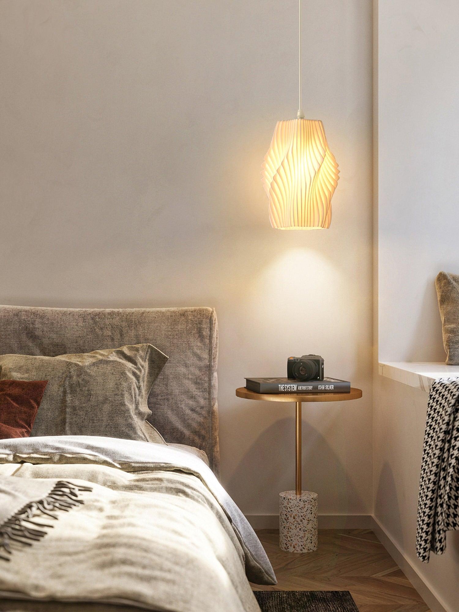 Twirl Printing Art Pendant Light
