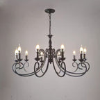 Silva Creative Retro Candle Chandelier Bedroom