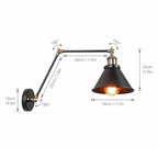Epoch Retro Wall Lamp with Swing Arm