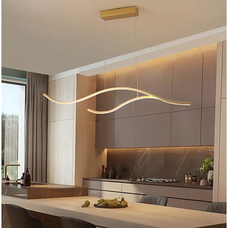 Arisha Curved Linear Pendant Light