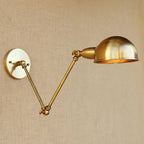 Epoch Vintage Semi-sphere Swing Arm Foldable Wall Lamp, Bronze