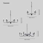 Silva Retro Vintage Candle Chandelier