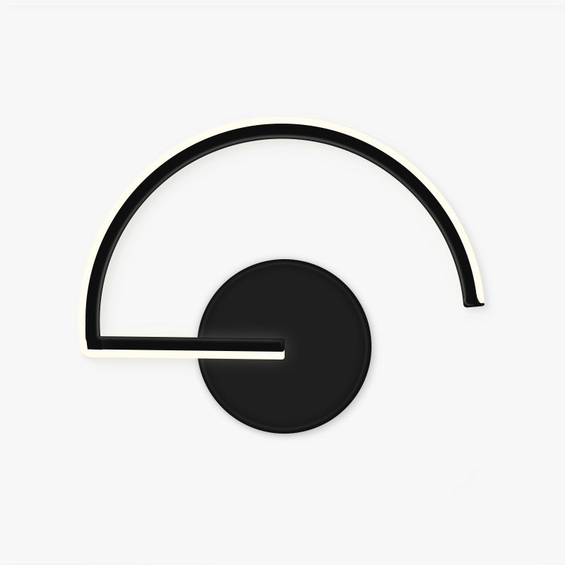 Arisha Minimalist Linear Semicircular Decor Wall Lamp