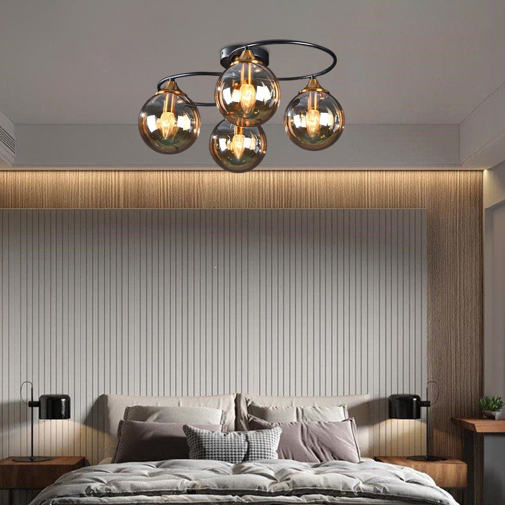 Valentina Nordic Bubble Glass Ceiling Light