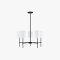 Silva Modern LED Chandelier Fabric Bedroom Living Room