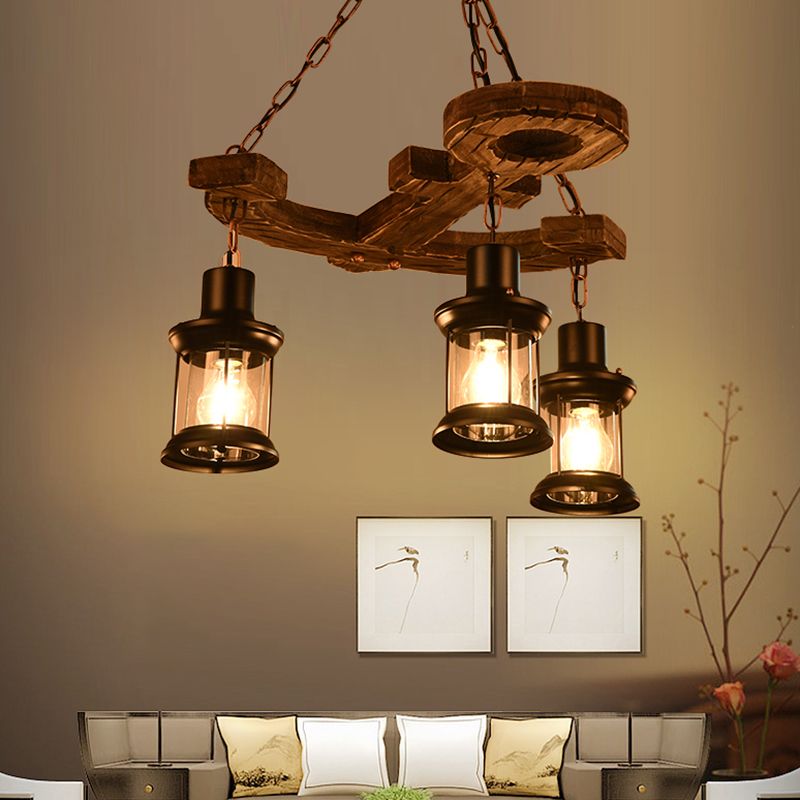 Epoch Retro Chandelier, 3 Style, 21.5"/39.5"