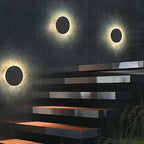 Ray Minimalist Round Square Outdoor Wall Lamp LED