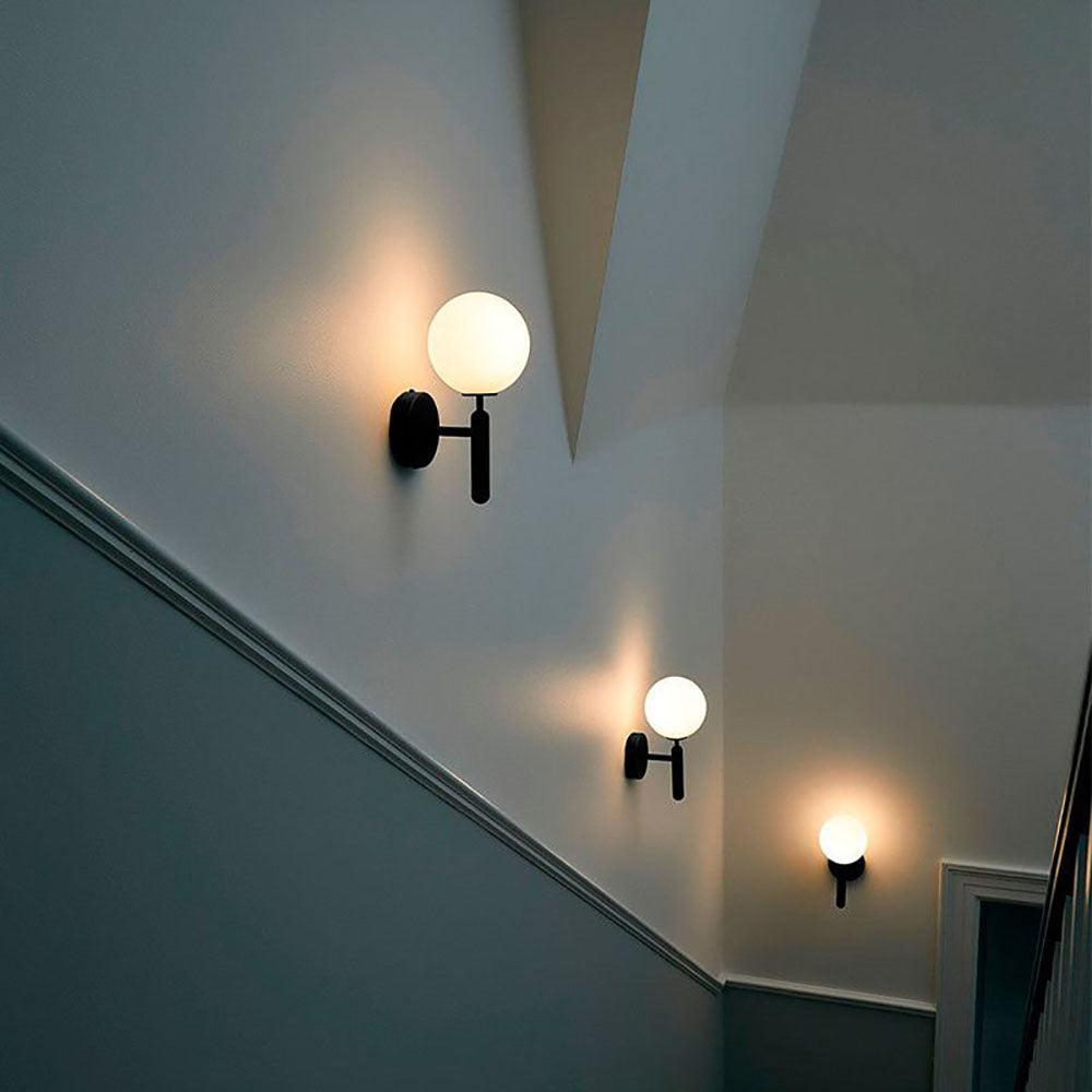 Valentina Wall Lamp Modern Globe Glass Hallway