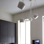Modern Scandinavian Swag Drum Pendant Light