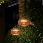 Ritta Modern Lantern Pendant Light, Coffee & Beige