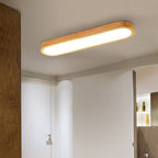 Muto Nordic Minimalist Oval LED Flush Mount Ceiling Light