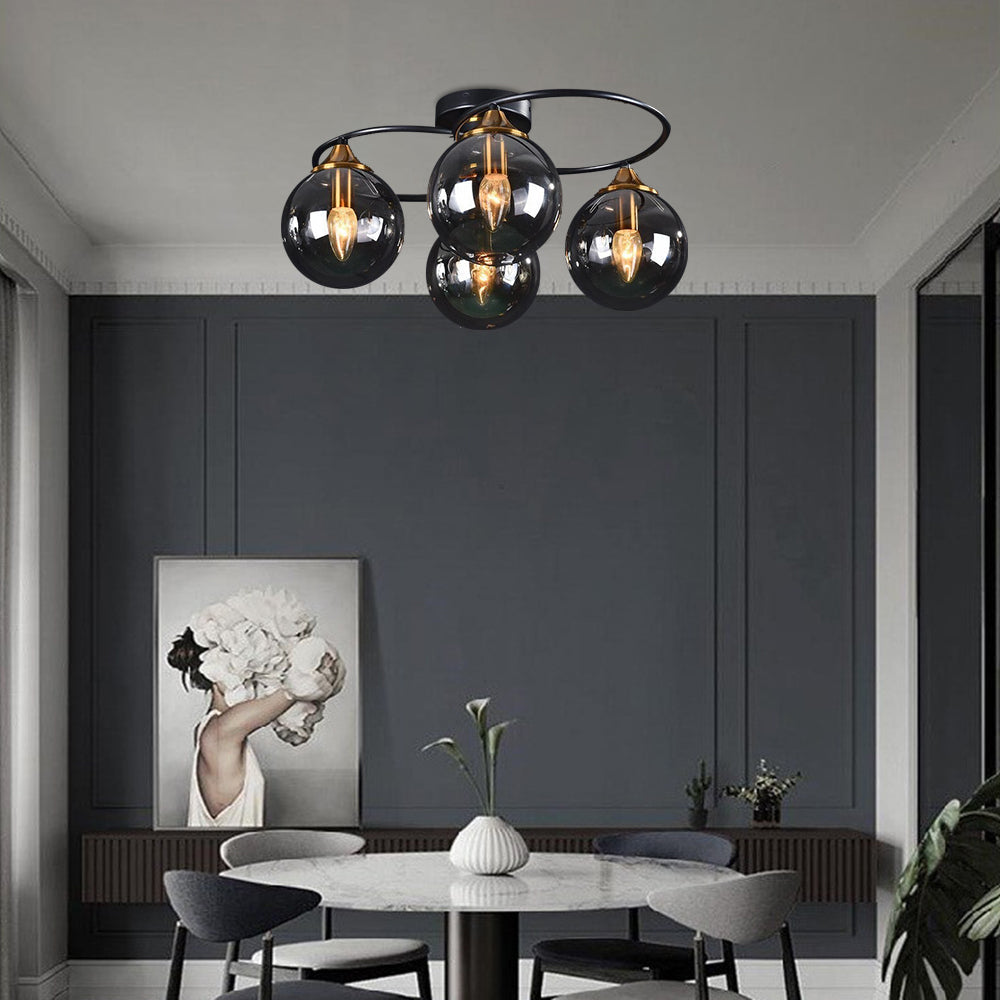 Valentina Nordic Bubble Glass Ceiling Light