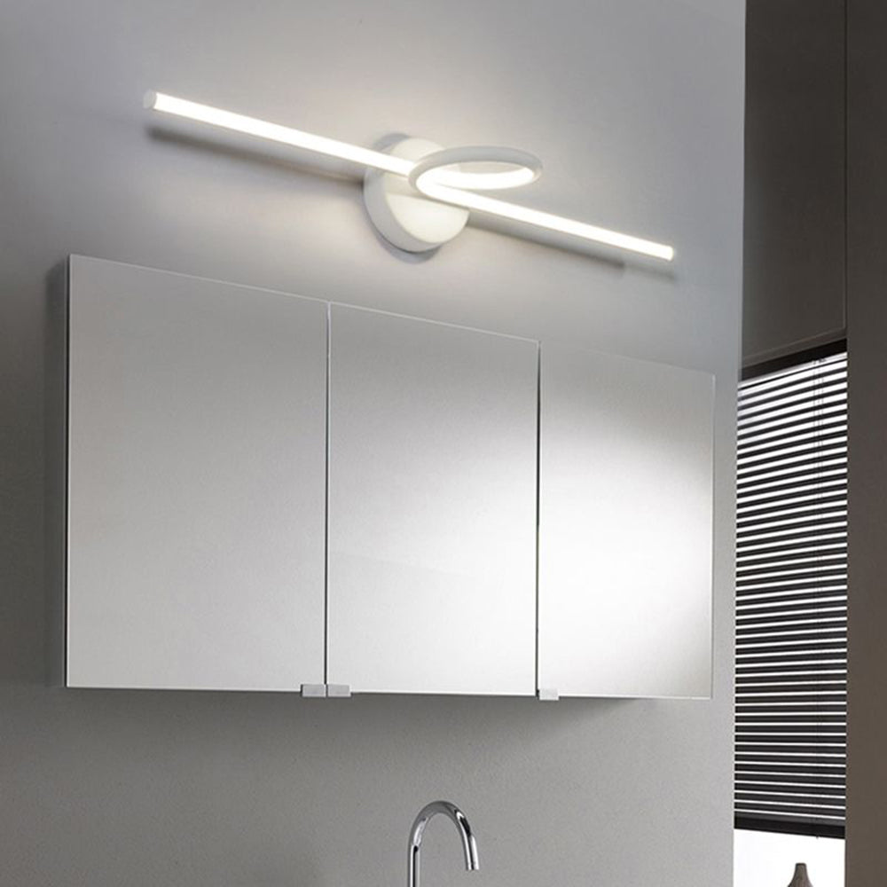 Arisha Foldable curved Vanity Mirror Front Wall Lamp Brass