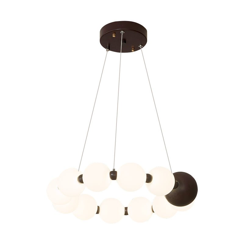 Celestial Modern Ring Metal Acrylic Chandelier