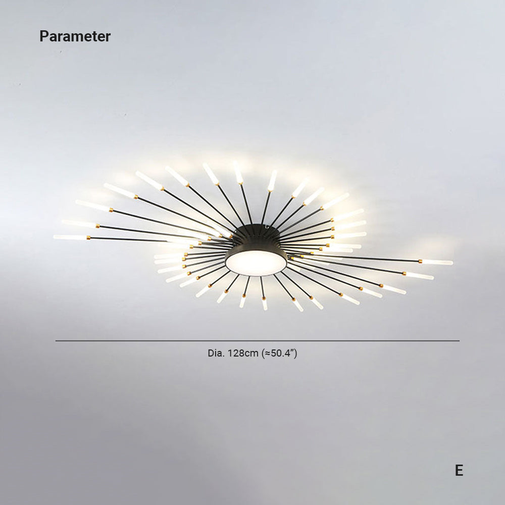 Arisha Modern Home Decoration Fireworks LED Ceiling Light - image 6