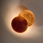 Aria Modern Minimalist Round Moon LED Indoor Wall Lamp Bedroom Living Room