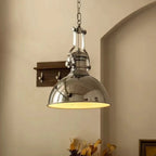 Silva Industrial LED Pendant Light Chrome Living/Bedroom