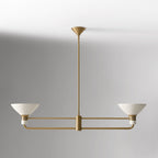 Tallow Modern 2 Light Linear Chandelier  Dining Room