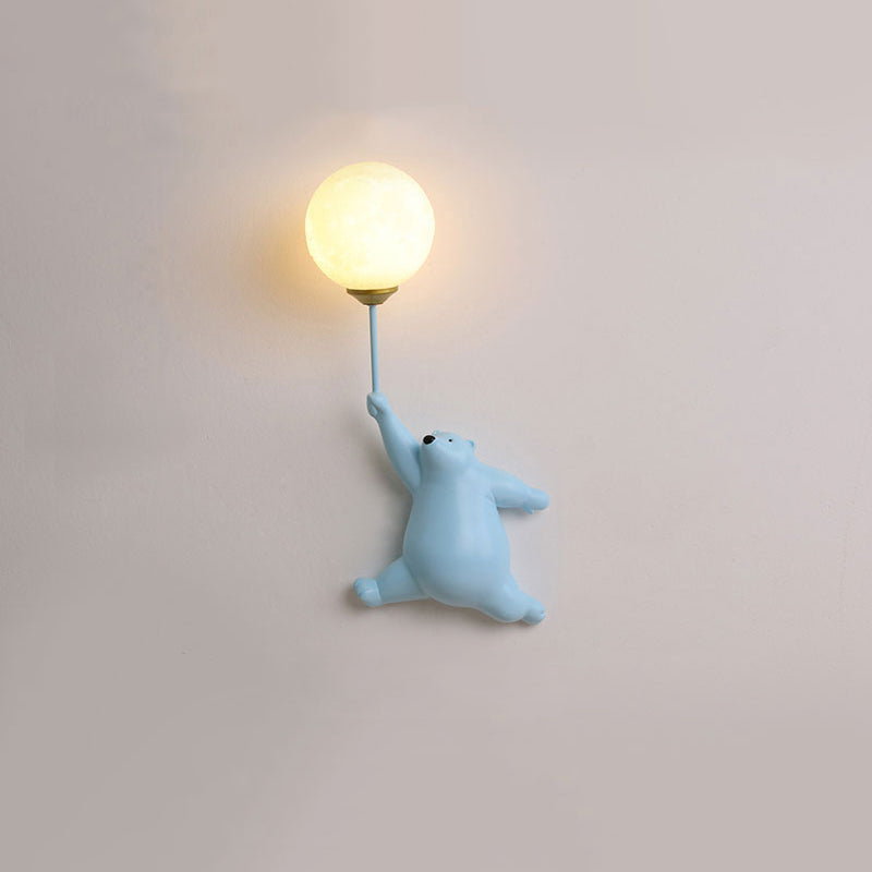 Aria Wall Reading Lamp Bear Balloon Children Bedroom/Bedside/Study