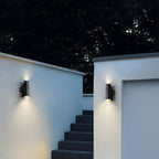 Ray Minimalist Double-headed LED Outdoor Wall Lamp Glass Garden Corridor