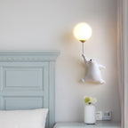 Aria Wall Reading Lamp Bear Balloon Children Bedroom/Bedside/Study