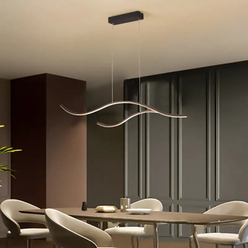Arisha Curved Linear Pendant Light