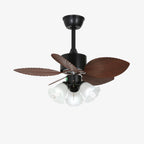 Florence Vintage Wood Ceiling Fan Light