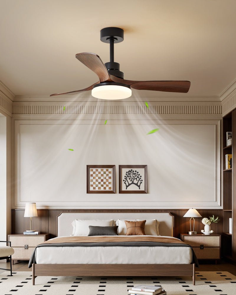 Nilo Minimalist Metal Ceiling Fan Light