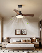 Nilo Minimalist Metal Ceiling Fan Light