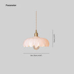 Valentina Retro LED Flower Pendant Light Glass Dining Room