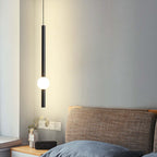 Arisha Minimalist Linear Globe Glass Pendant Light Bedroom
