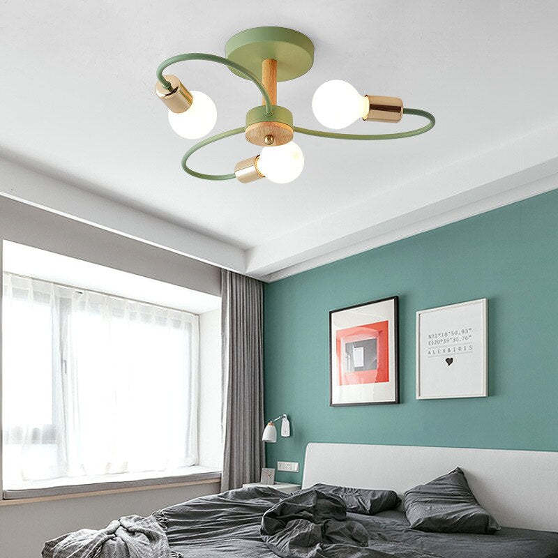 Arisha Elegant Glass Flush Mount Ceiling Light
