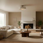 Kiln Porcelain Drum Ceiling Light
