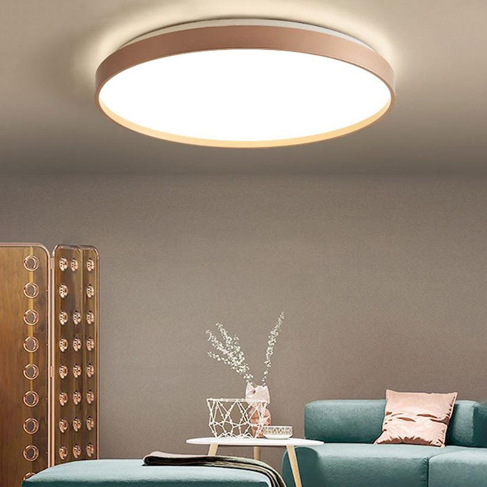 Arisha Minimalist Round Acrylic Flush Mount Ceiling Light