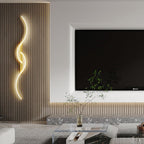 Arisha Modern Linear Wave Bedroom Wall Lamp Living Room