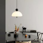 Valentina Modern Pendant Light White Glass Bedroom/Hallway