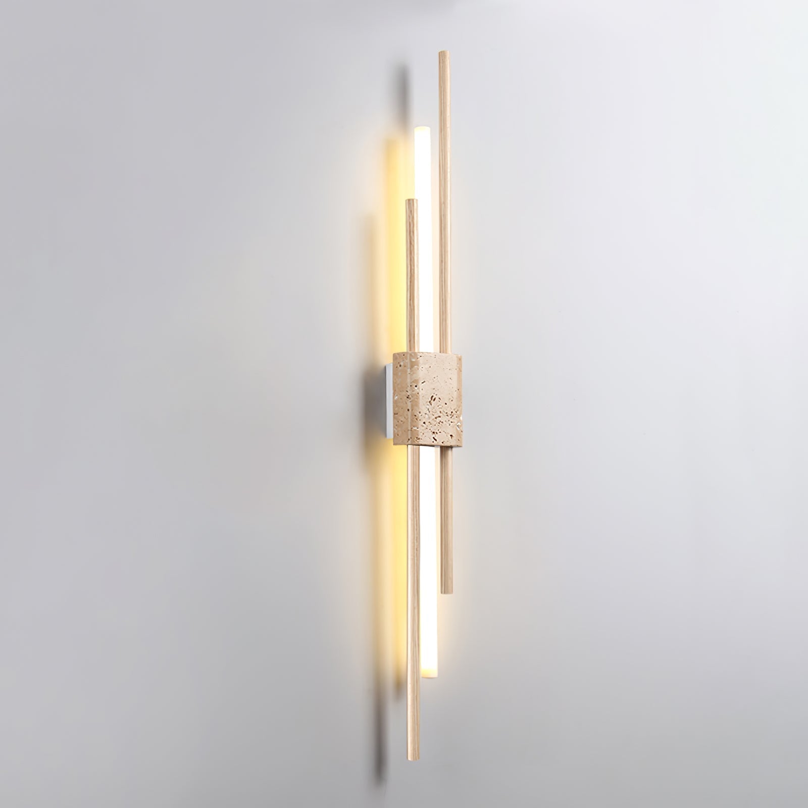 Axis Minimalist Travertine Wall Light